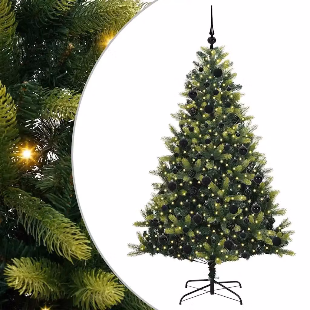 Albero di Natale artificiale verde con 300 LED vidaXL H: 180 cm – 2