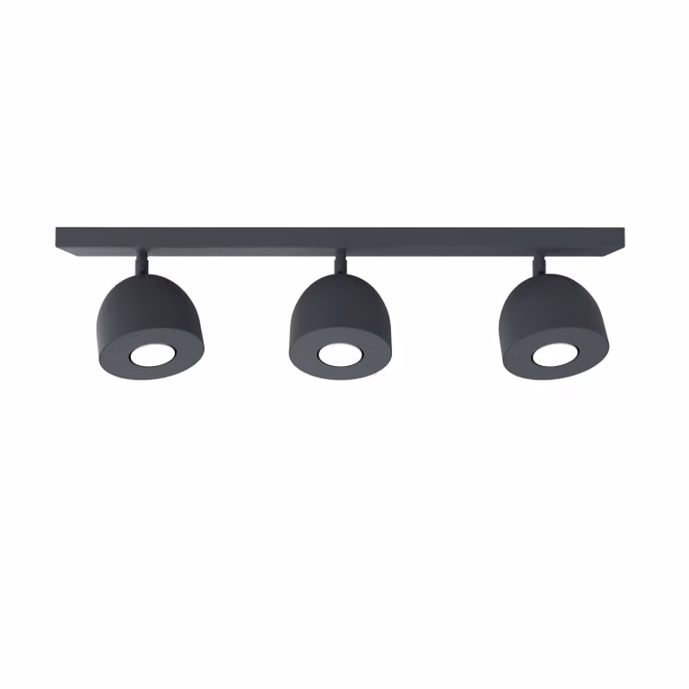 Lampada Da Soffitto Campanella 3X Monocolore Opaca