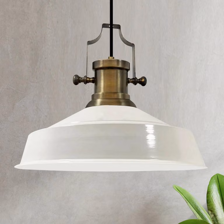 Lampada a sospensione Augusta ROYALTECH, dimmerabile, Bianco / Opale, Soggiorno / Sala da pranzo, Metallo, Vintage, Lampada a sospensione
