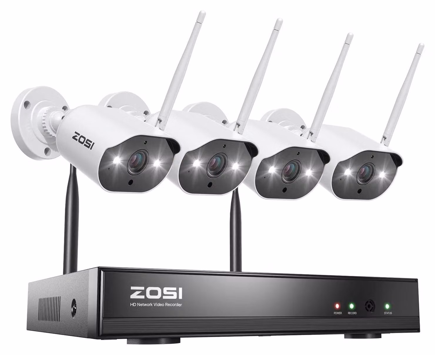 Sistema di videosorveglianza - Kit NVR Wi-Fi a 8 canali con risoluzione 2K, completo di telecamere da esterno da 3MP resistenti agli agenti atmosferici