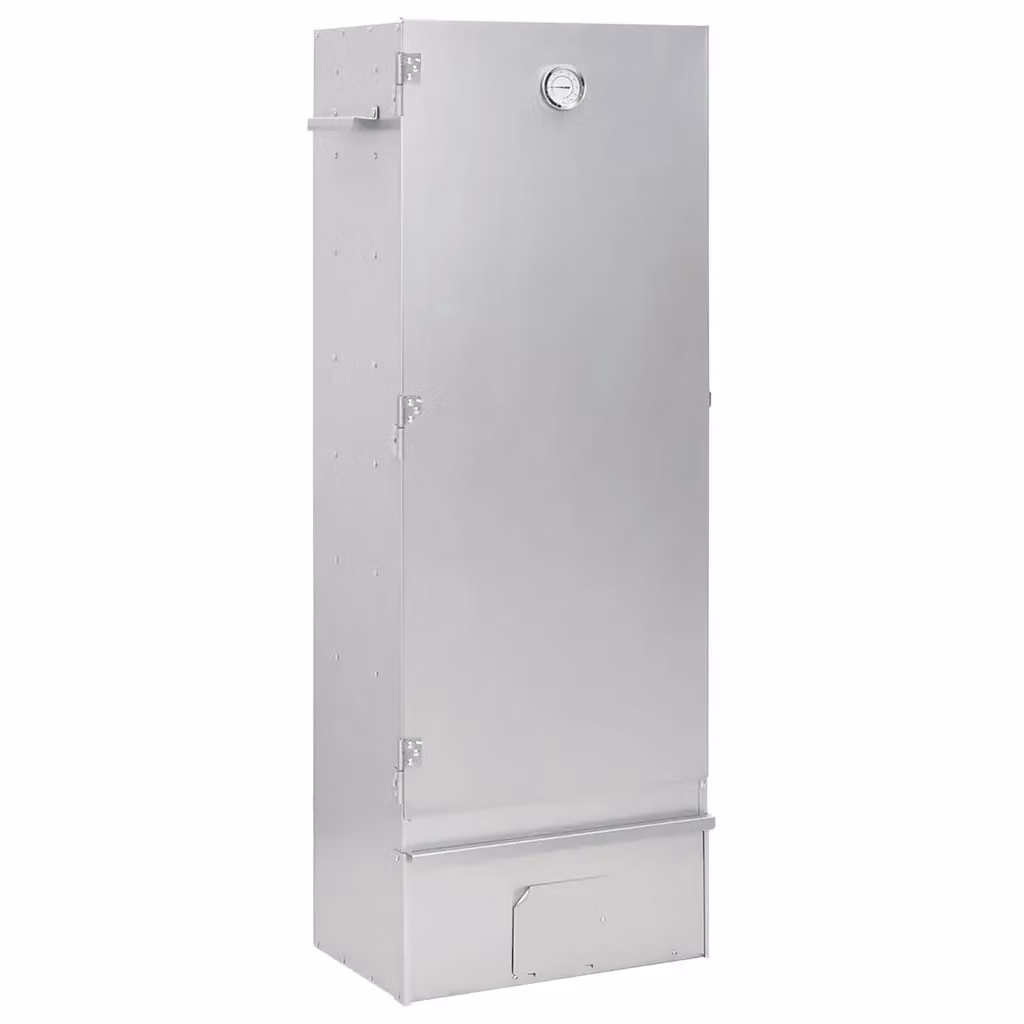 Forno Affumicatore BBQ Generatore Fumo Freddo Videx in Acciaio Zincato e Acciaio Inox Colore Silver con Termometro – 2