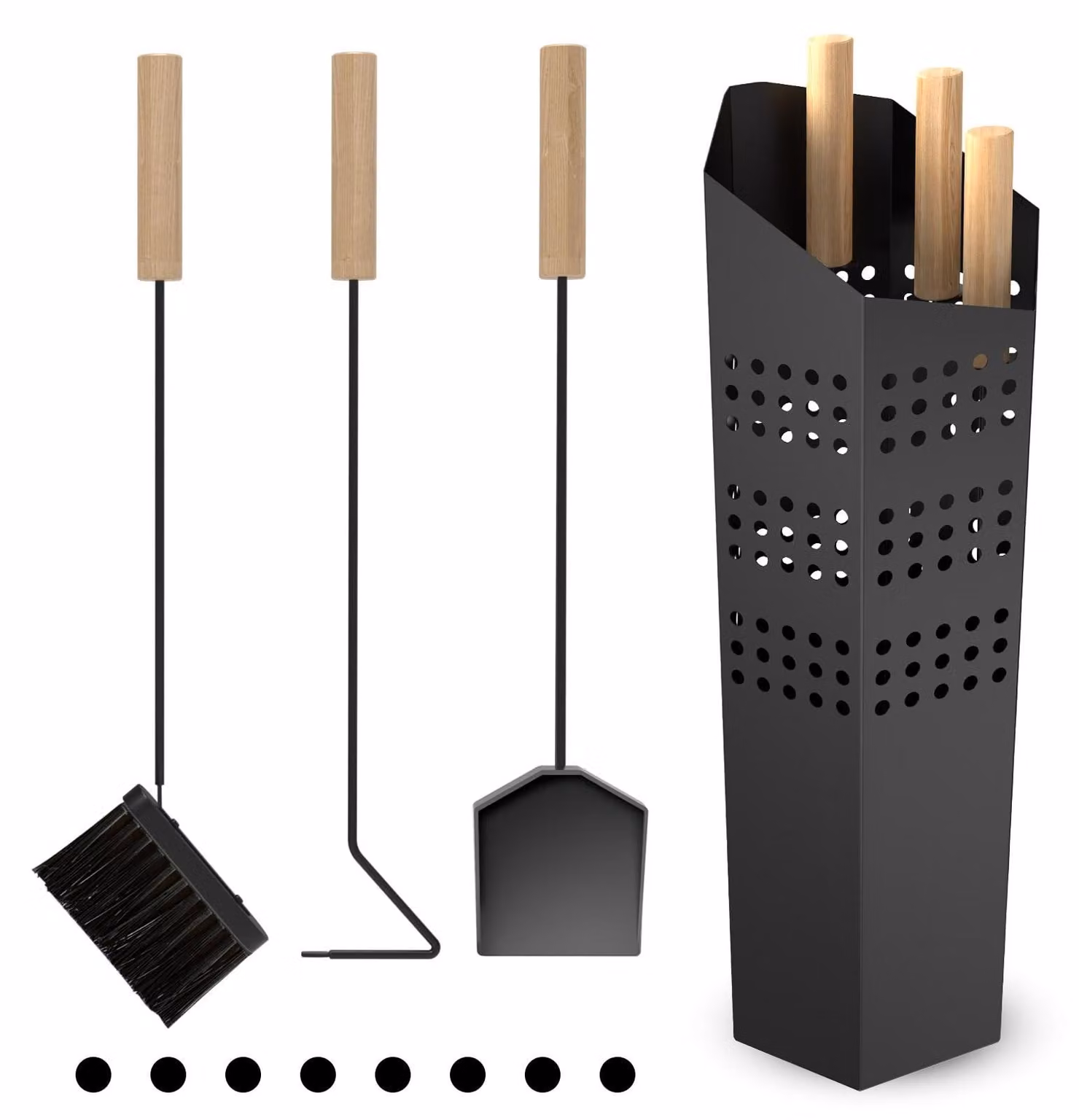 Elzusha - Set di 4 strumenti per lo styling dei capelli con supporto