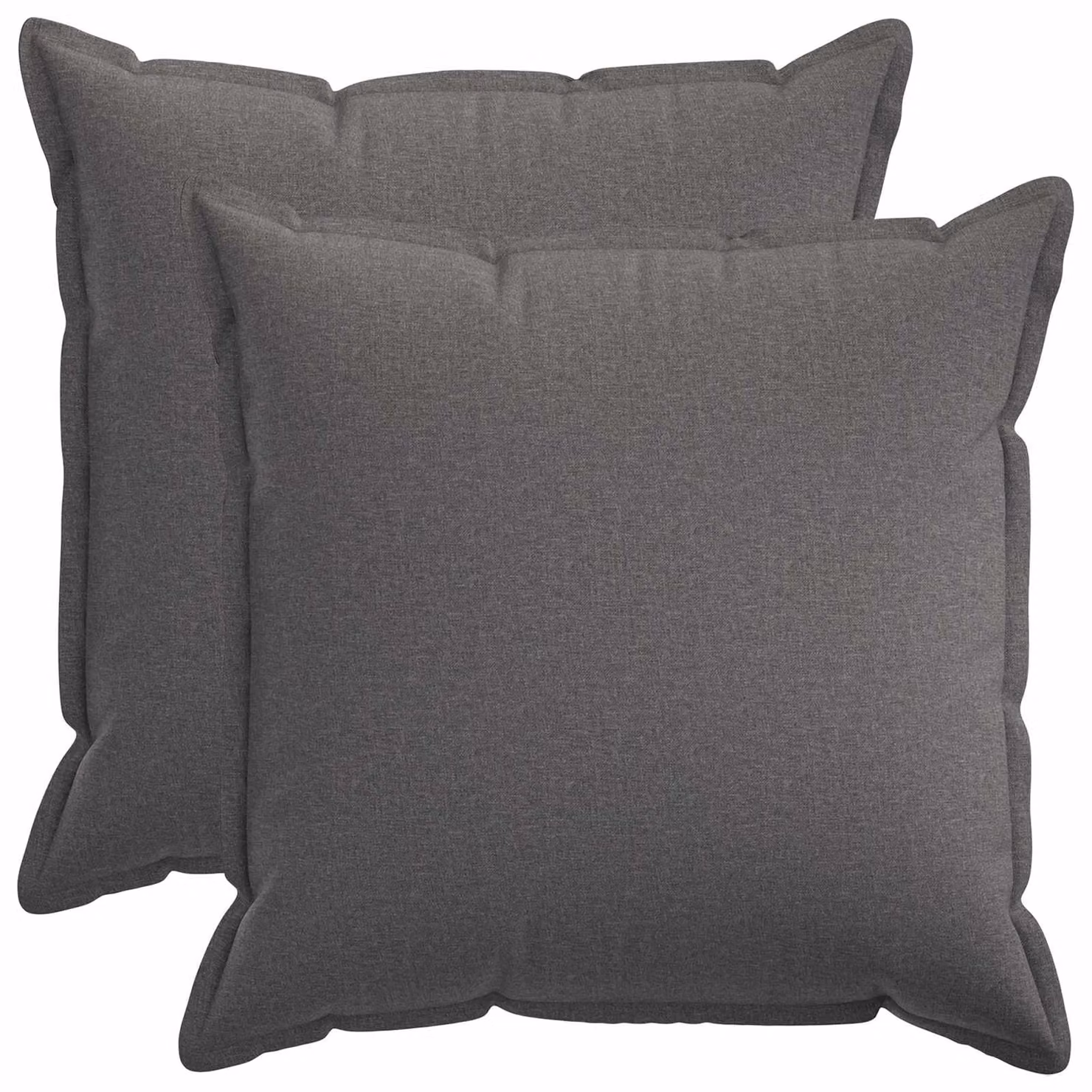 Set di 2 federe vidaXL HOUTEN Grigio Chiaro, L/P: 80 x 80 cm
