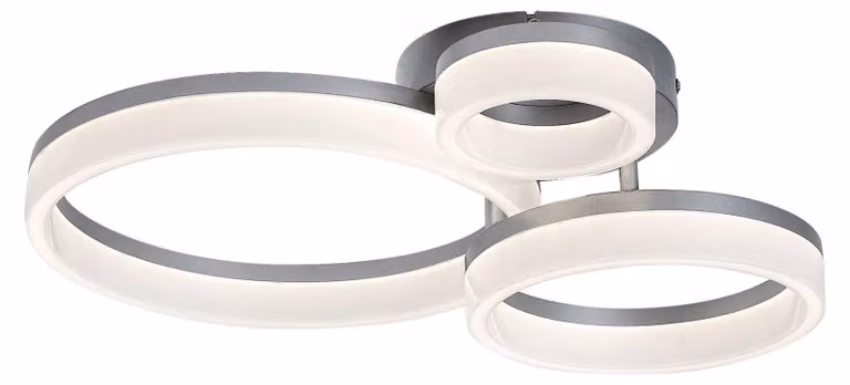 Rabalux 71387 Amilia LED 24 plafoniere in metallo e plastica color cromo
