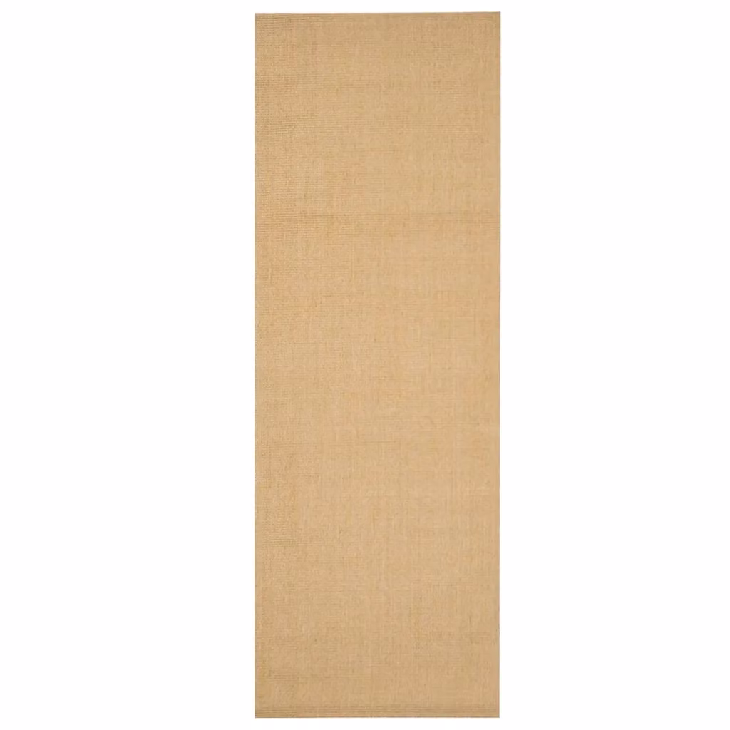 Tappeto rettangolare in sisal naturale beige vidaXL non slip L: 300 cm, P: 100 cm – 2