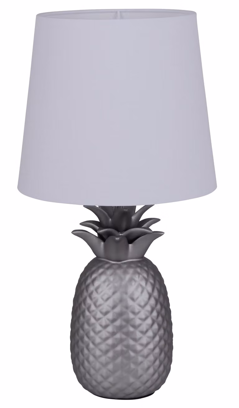 Lampada da tavolo Ananas E14 Ø23cm argento