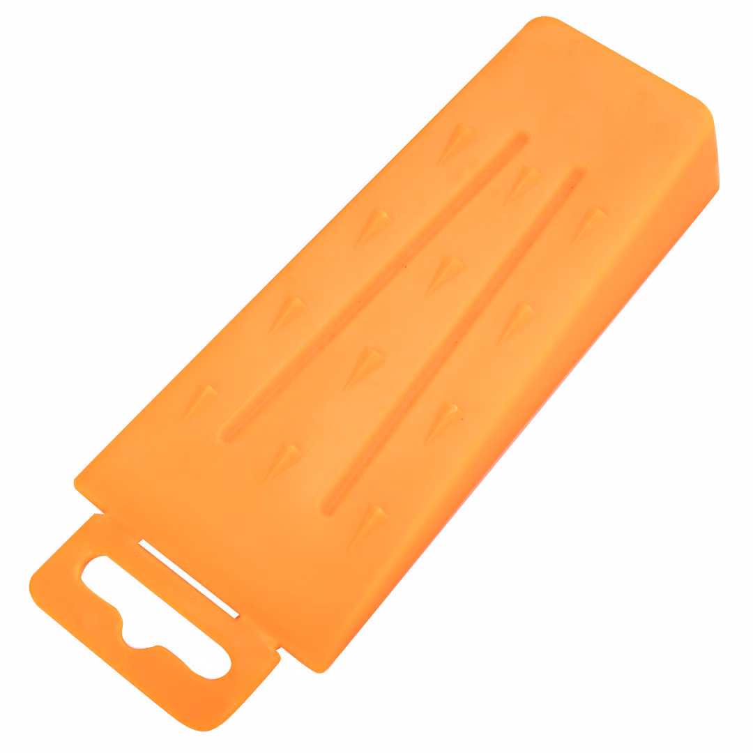 Cuneo per spaccare il legno NEO TOOLS, cuneo in plastica da 5,5/8/10", 100/200/300g. In plastica PP, superficie sagomata, gancio integrato, superficie profilata corrispondente con denti (5,5")