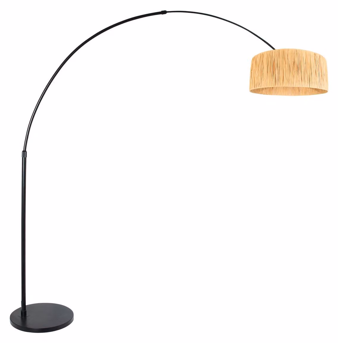 Lampada da terra - nero - Sparkled Light - bambù metallo - Ø 60cm - E27 - 4561ZW - Steinhauer