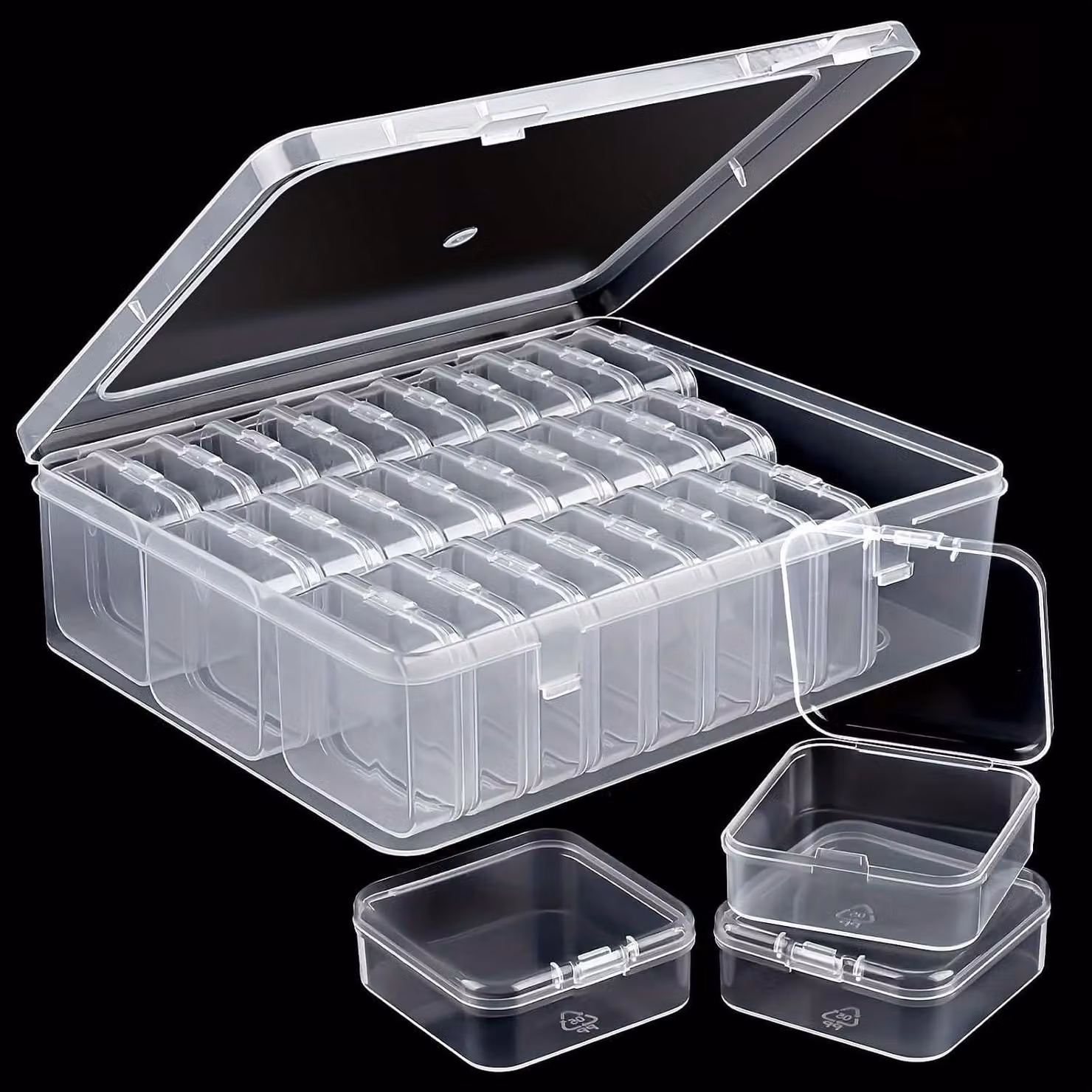 Contenitore portaoggetti - Set da 30 - Plastica
