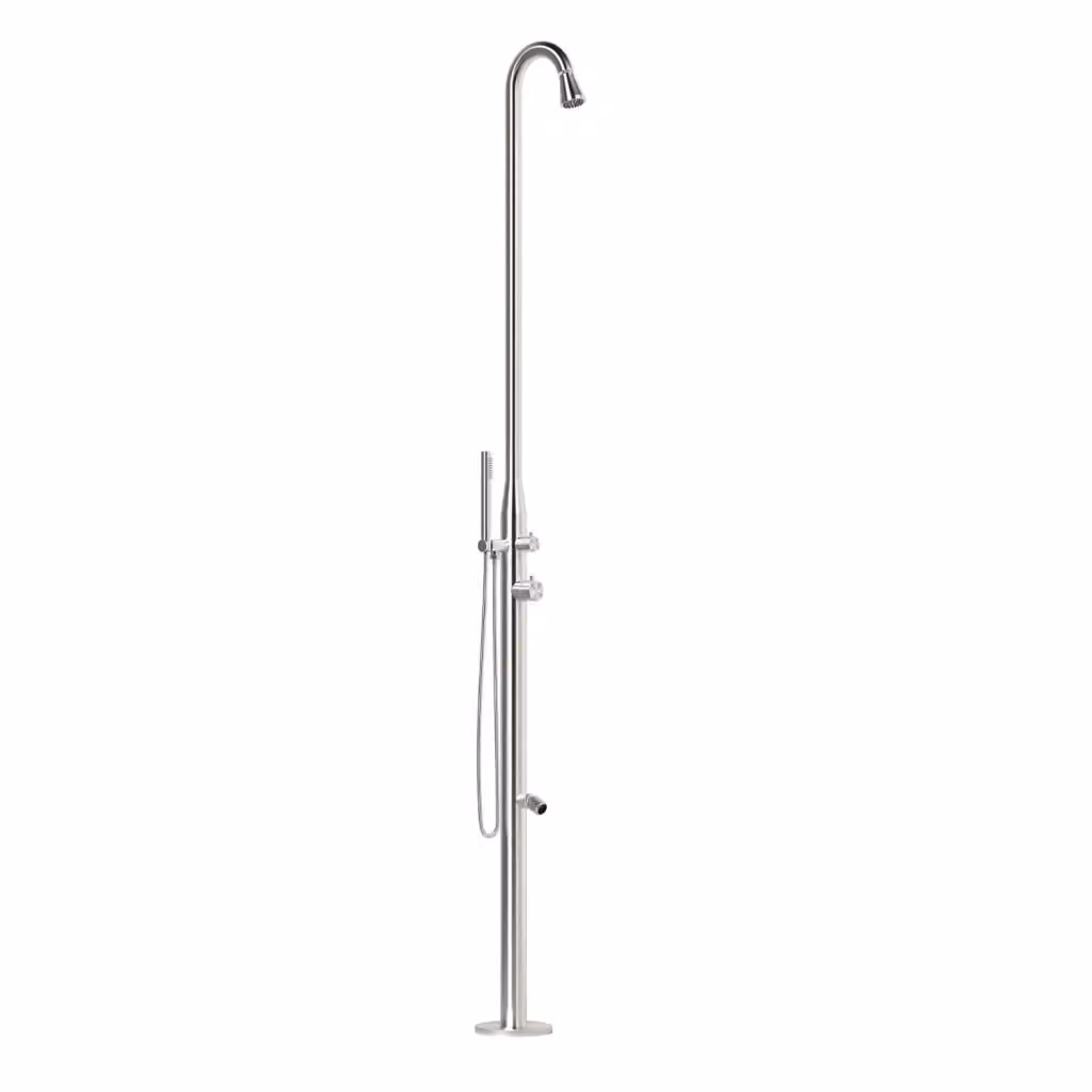 Doccia per piscina esterna MPC in acciaio inox AISI 316L colore argento MX1006-INOX – 2