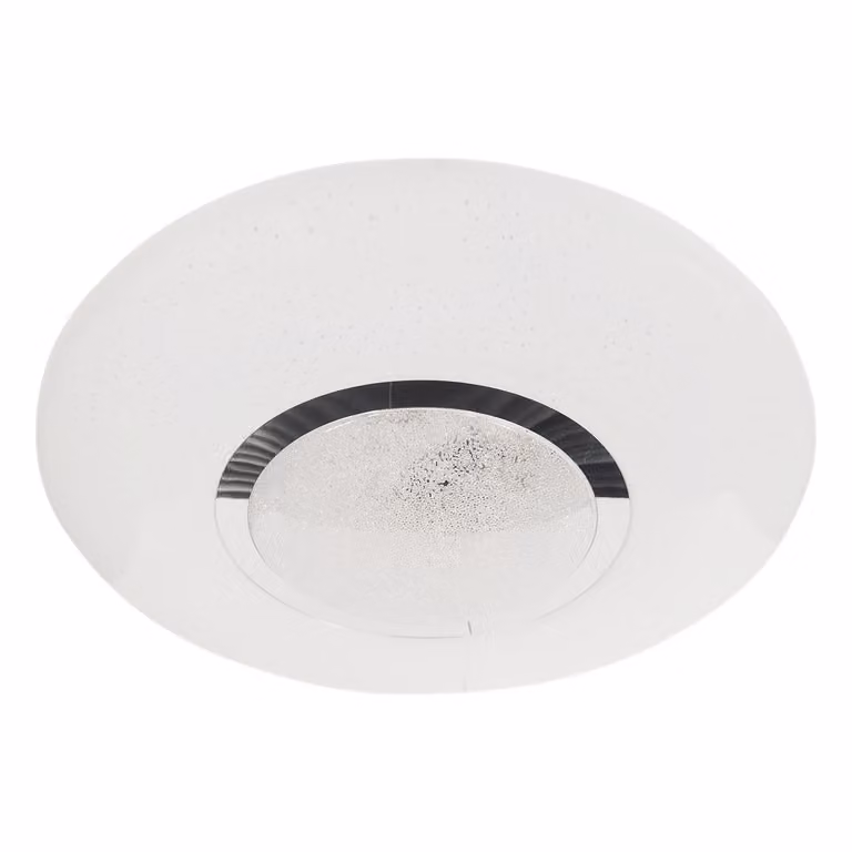 Plafond moderno rotondo 50 cm LED 50W bianco/cromo Sparky Milagro