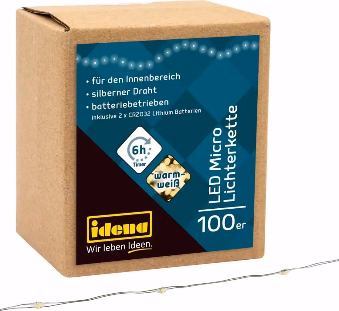 Idena Idena 100er Micro LED-Lichterkette
