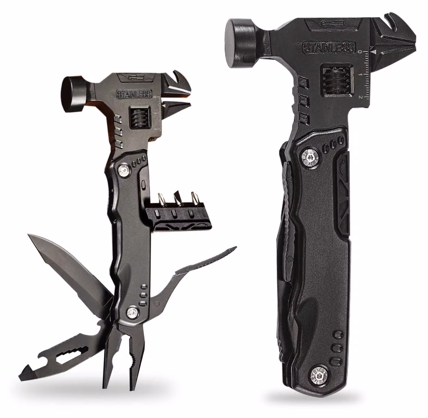 Coltello Multiuso 16-in-1 - Strumento Multifunzionale per Campeggio