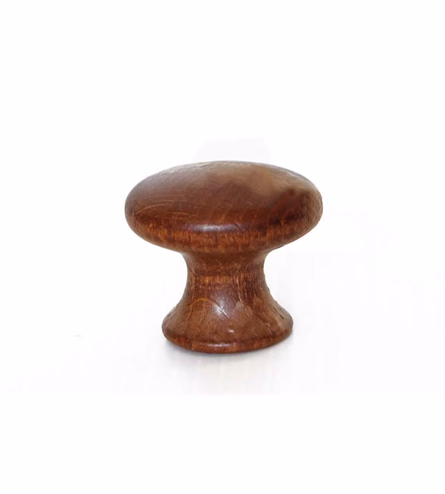 Pomolo in legno - 31 mm. - noce scuro
