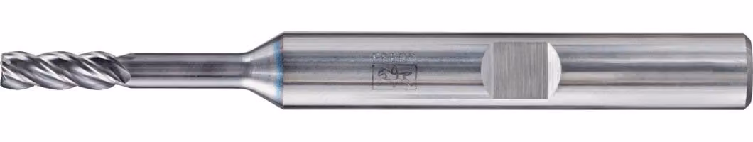 PFERD Tools Fresa angolare in metallo duro integrale lunga 4 tagli con smusso a 45° codolo TiAlN HB Universal Line