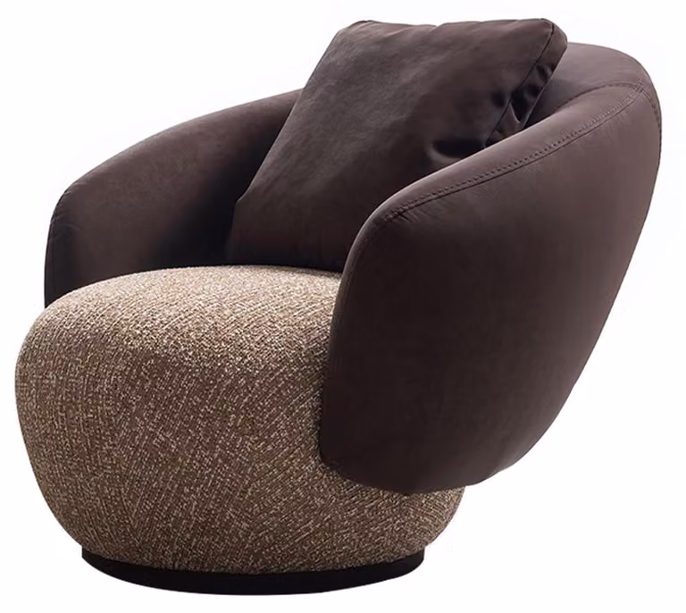 Designer Komfort-Sessel Luxuriöser Stoffsessel Edler Relaxsessel