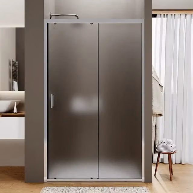 Porta doccia 105 cm scorrevole reversibile vetro 6mm opaco h190 | Sicily