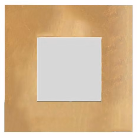 Plafoniera Contemporanea Pixel Metallo Foglia Oro Led 40W
