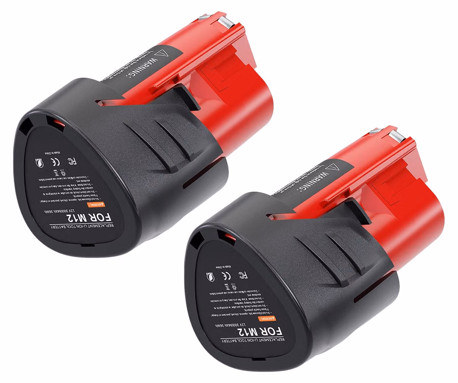 Batterie ricaricabili, alta capacità, certificate di sicurezza, 2 batterie da 3,5 Ah, 12 V, e 2 batterie da 3,5 Ah, 12 V