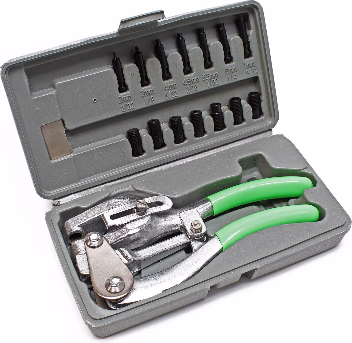 Set di pinze per punzonatura Wiltec 16 pezzi 21 x 10 x 4 cm, pinze per punzonatura da carrozzeria pinze in valigetta per punzonatura di lamiere forate, lavorazione di lamiere da carrozzeria