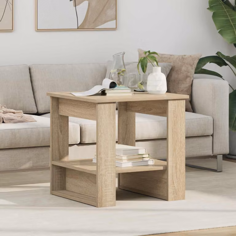 Maison Exclusive - Tavolino Sonoma in rovere 51 x 50 x 50 cm Materiale ligneo
