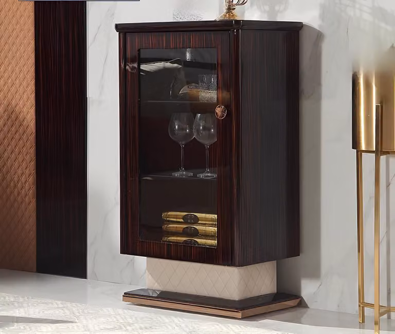 Designer Hoch Schrank Kommode Kommoden Edel Holz Luxus Schränke Side Low Board