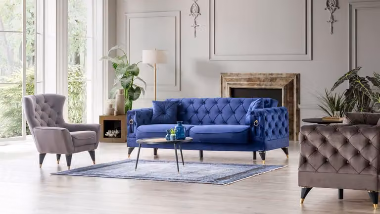 Elegante Sofagarnitur 3+1 Sitzer Stilvolles Design für höchsten Wohnkomfort
