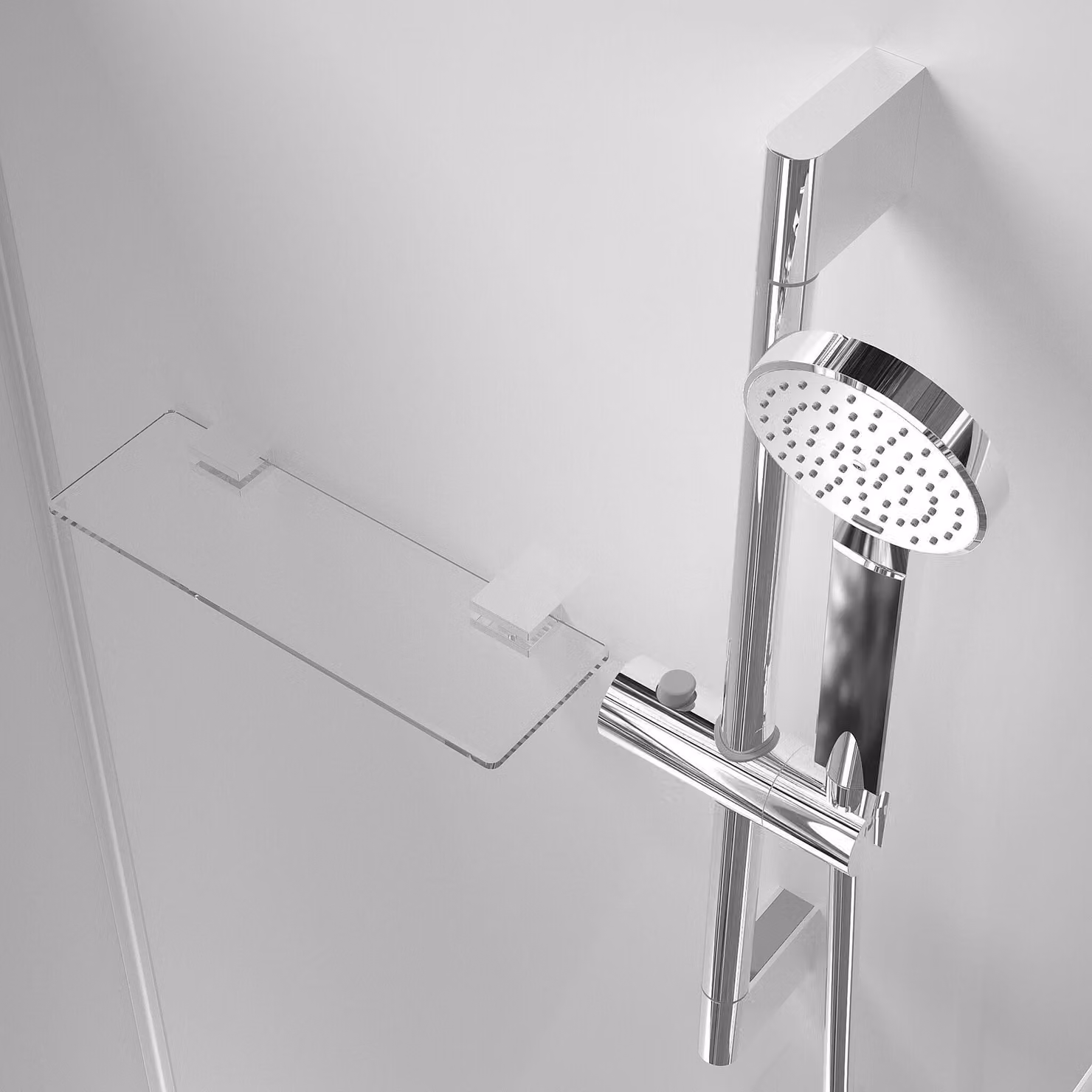 Cabina doccia 85x85 MARWELL doccia completa Fresh Shower Square - 85x85x205cm - doccia completa con accesso angolare - con porte scorrevoli - profili in alluminio di alta qualità