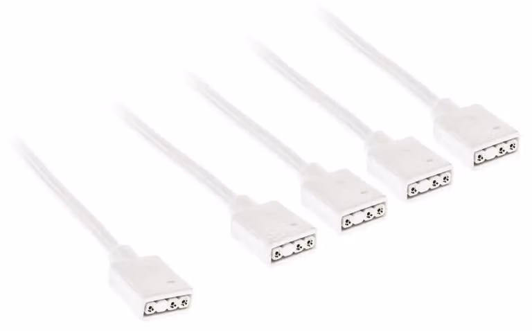 Kolink ARGB 1-4 cavo splitter 30 cm bianco Cavo per componenti ARGB