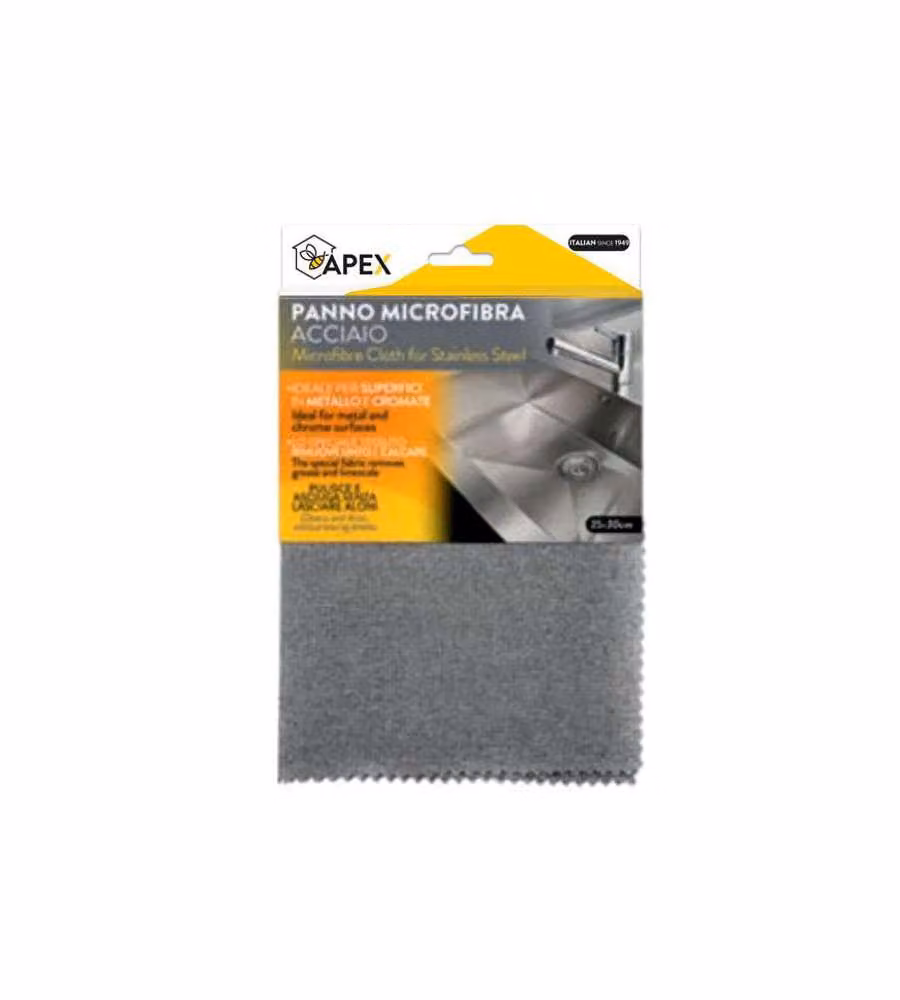 Panno Microfibra Acciaio Cm 35X30 15096 Apex