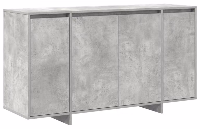 Credenza Grigio cemento 135 x 41 x 75 cm Legno multistrato