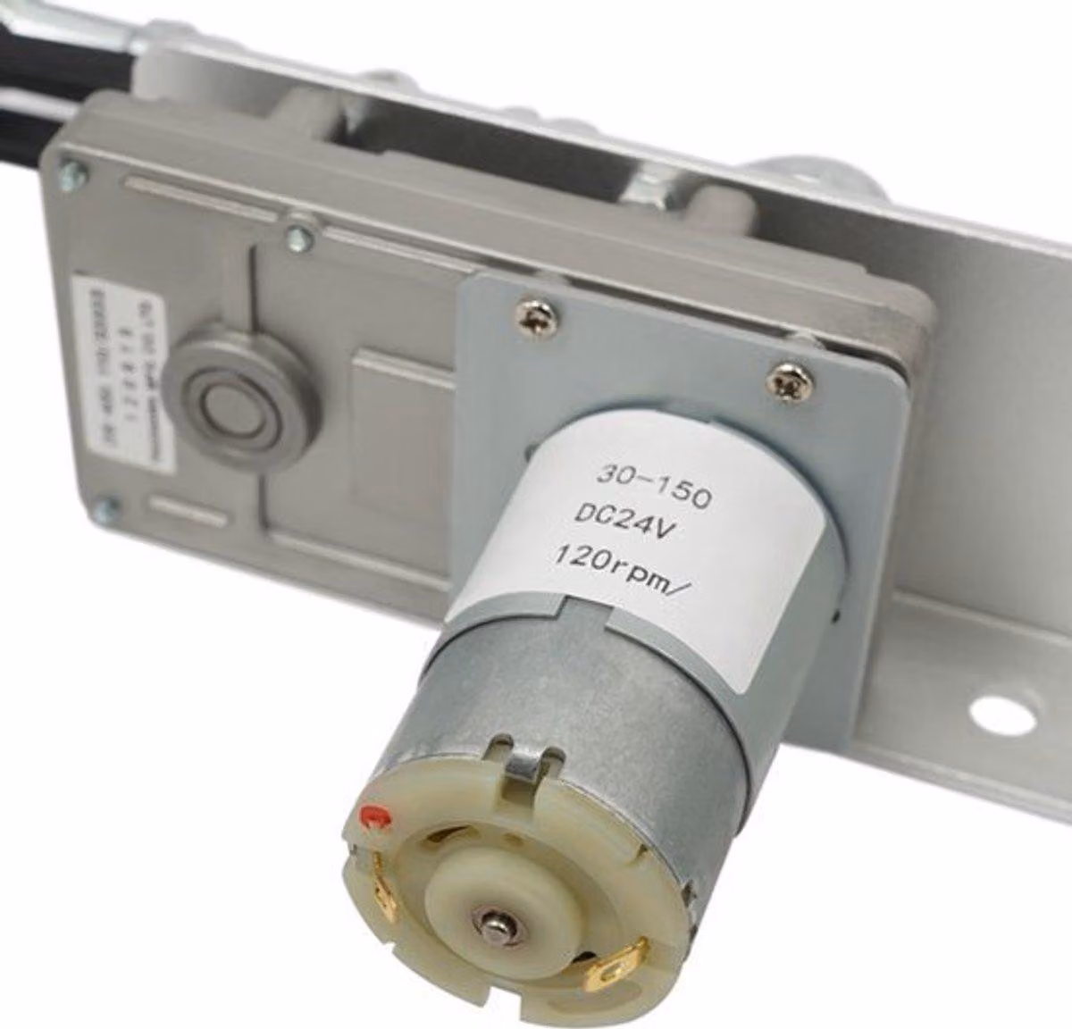 Motore lineare per movimento avanti e indietro - 24V DC - Corsa da 3 a 15 cm - Alluminio e acciaio
