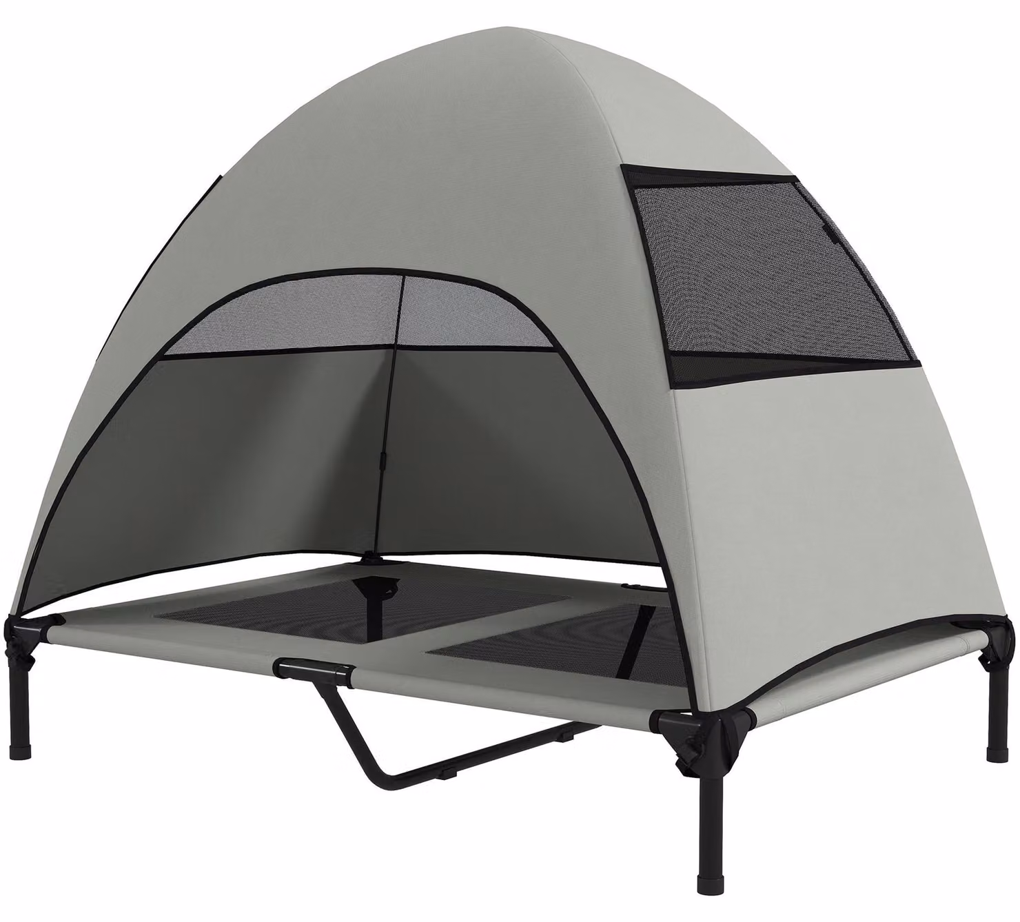 Cuccia da esterno per cani | Colore: Grigio | Dimensioni: 76x106x99 cm