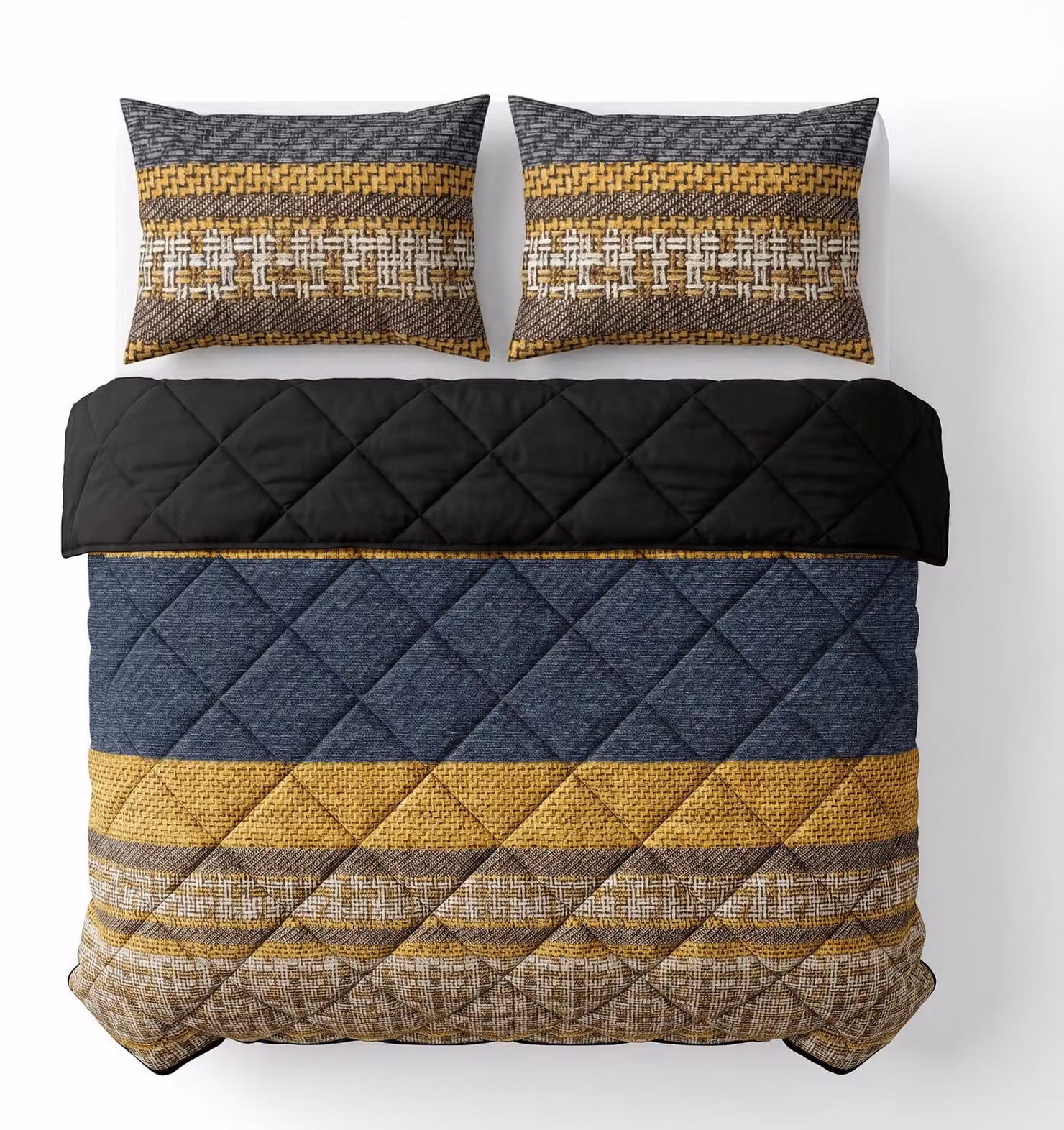 Sleeptime, coperta per letto "Lazy", colore antracite, dimensioni 200 x 200 cm, inclusi copricuscini