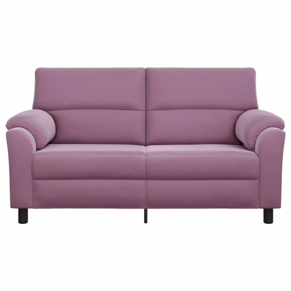 Divano moderno vidaXL in velluto viola con coperture rimovibili L: 174 cm, P: 85 cm, H: 93 cm – 2