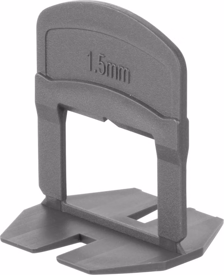 Distanziatore Strend Pro LS230T, livellante, per piastrelle, 1.5 mm, confezione da 300 pz, in plastica grigia