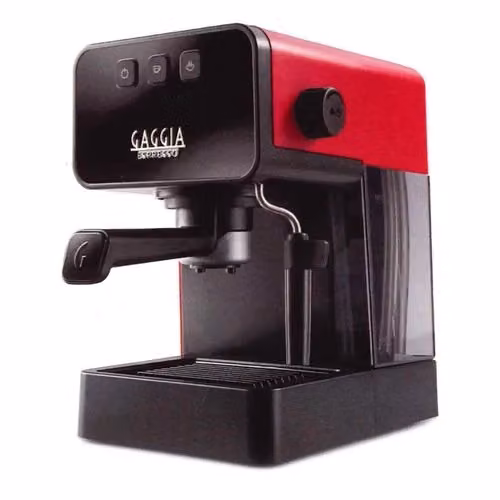 Macchina per caffè espresso Gaggia Espresso Style rossa, compatibile con caffè macinato e cialde ESE, con pressione a 15 bar, potenza 1900 W e serbatoio da 1,2 l – 2