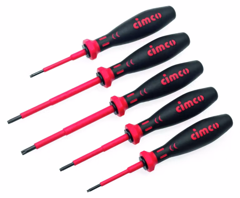 Cimco 1.000 V VDE Set di cacciaviti TX, 5 pezzi, 1 pz.