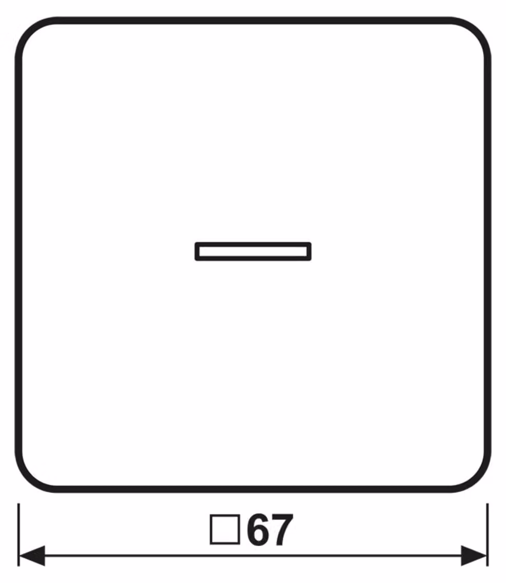 Jung HOME 1-gang pulsante BTCD17101WW 1 (BTCD17101WW)