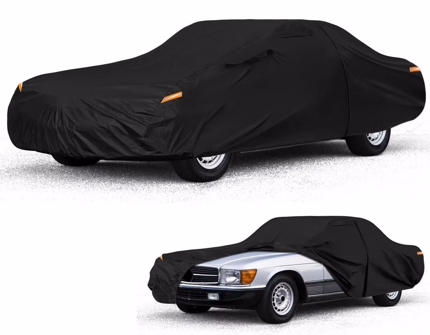 Copertura impermeabile per auto, compatibile con modelli Mercedes-Benz SL dal 1981 al 2002, copertura completa per tutte le condizioni atmosferiche con porta con cerniera