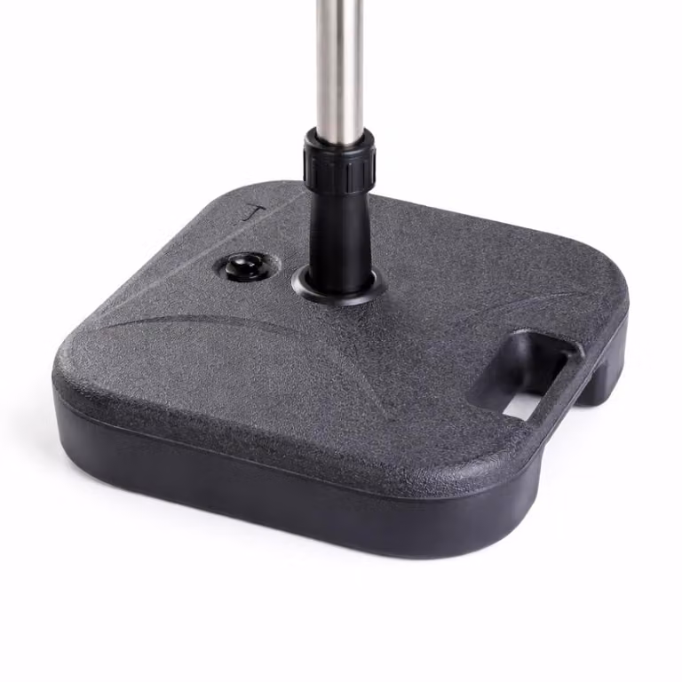 Supporti per ombrelloni da giardino – pesi per ombrelloni riempibili, adatti per basi a croce, realizzati in plastica, e supporti per ombrelloni robusti (monopezzo, fino a 22 kg)