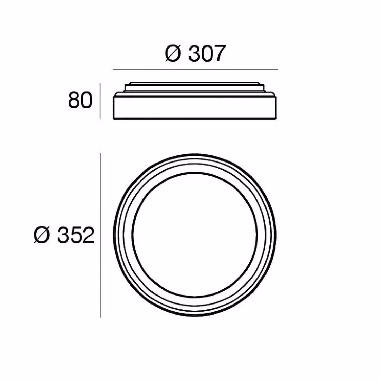 Linea Light Applique da parete a LED Iside, dimmerabile, Bianco / Opale, Soggiorno / Sala da pranzo, Metallo, Moderno, Applique a LED