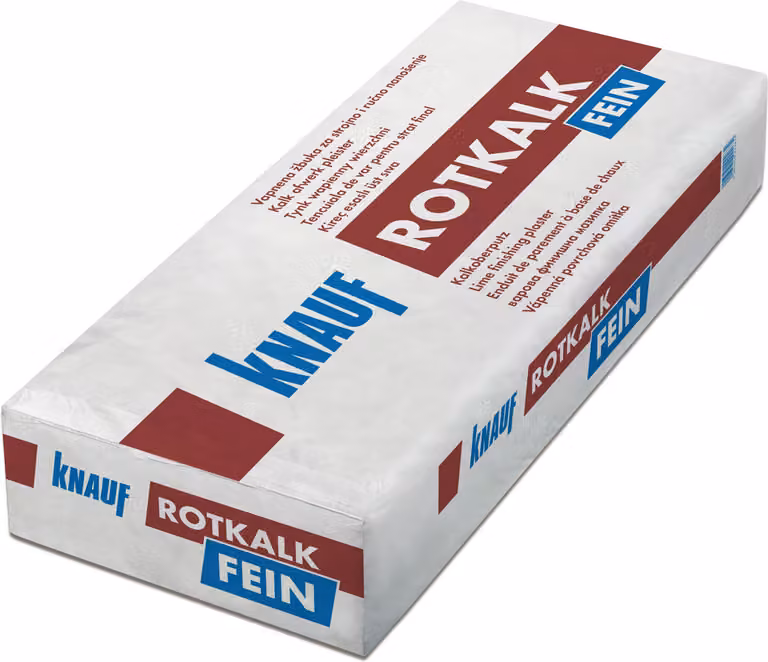 KNAUF Rotkalk Fein Kalkoberputz 0,6mm 30kg innen und außen