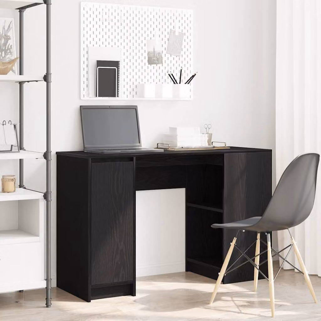 Maison Exclusive - Scrivania effetto rovere nero 120x42x76 cm Materiale ligneo