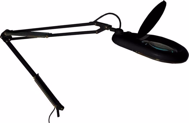 Lampada con lente d'ingrandimento a LED Fbright: illuminazione potente e ingrandimento 3x per lavori di precisione. - Fbright