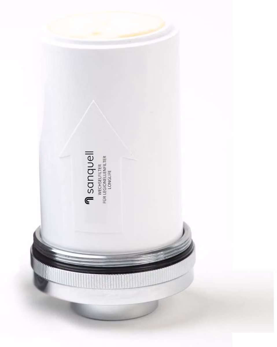 Filtro di ricambio per filtri doccia a lunga durata, modello Log6, confezione da 1, colore bianco