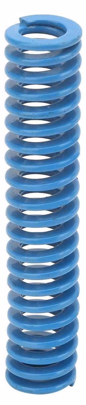 Molla a compressione da 25 mm, colore blu, alta precisione, in acciaio, lunghezza 125 mm