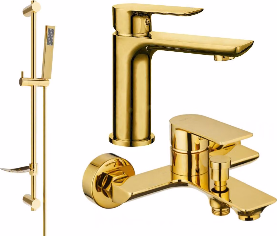Mexen Alfa DF02 set da bagno, oro - 745703DF02-50