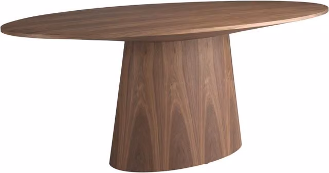 Tavolo da pranzo ovale moderno Angel Cerdá S.L. in legno color noce L: 220 cm, P: 110 cm, H: 76 cm – 1