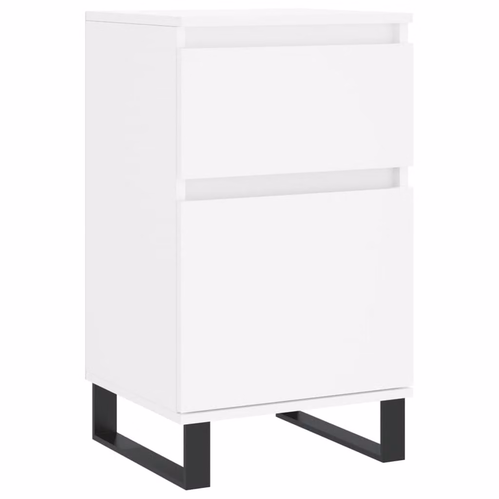 Credenza Bianca 40x35x70 cm in Legno Multistrato